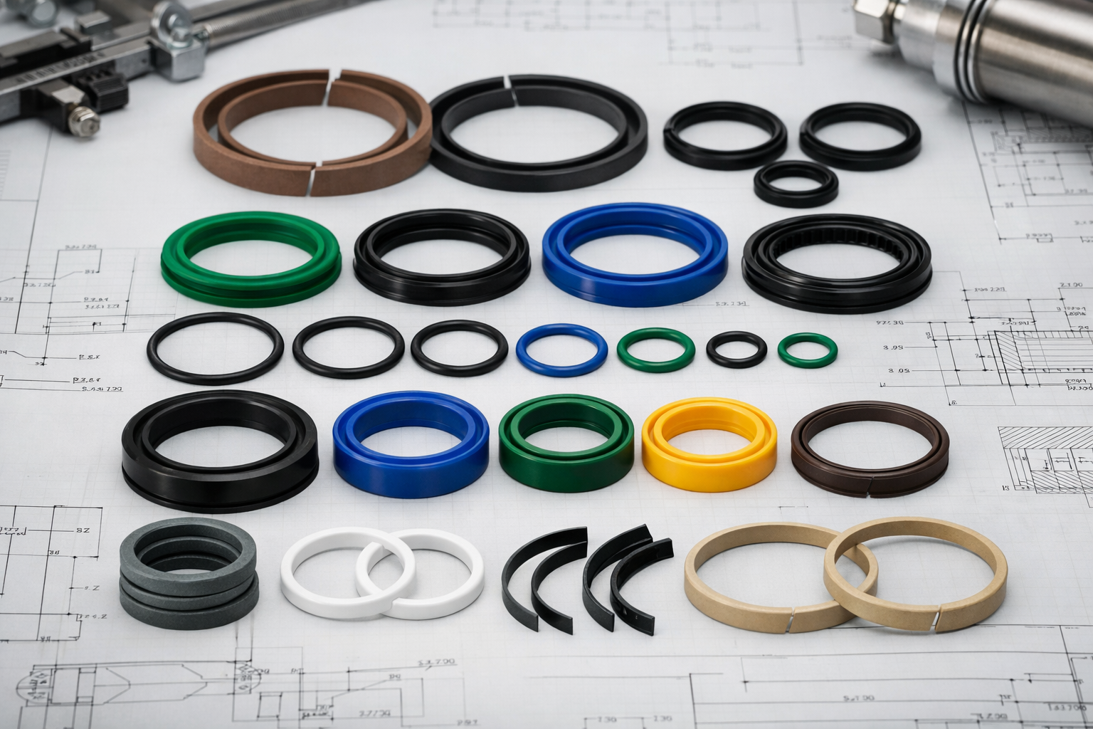 Complete seal repair kit for industrial equipment
