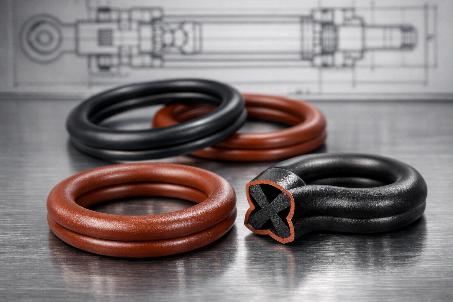 X-Ring Quad-Ring Profile Diagram
